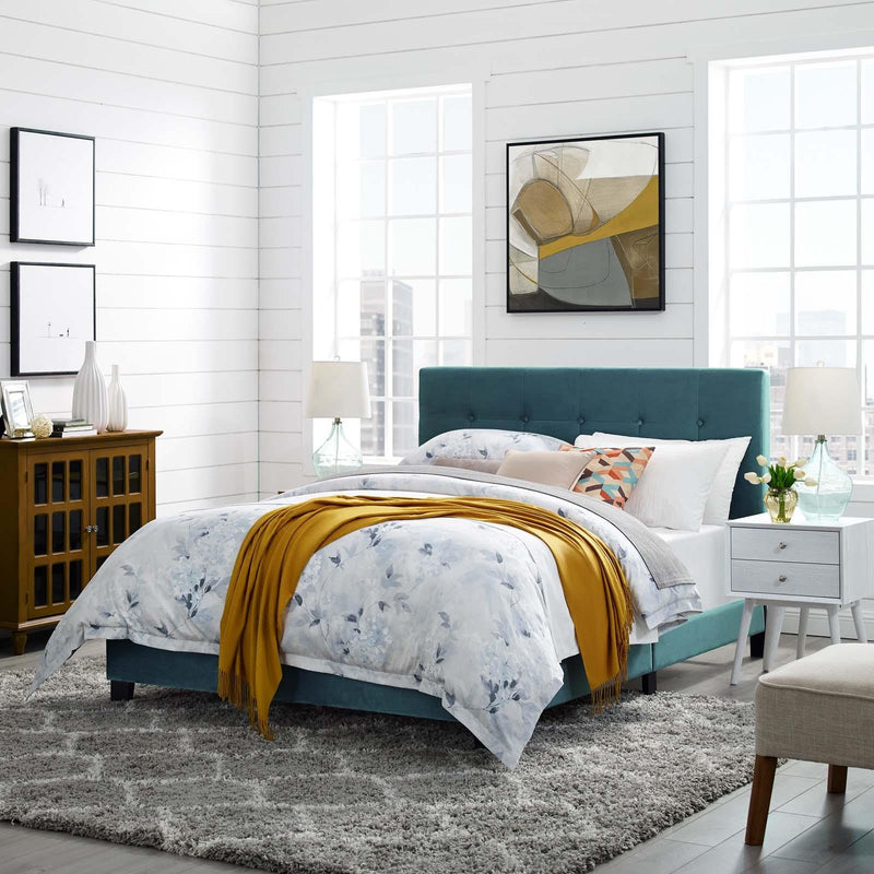 Modway Furniture Amira Queen Upholstered Platform Bed MOD-5867-SEA IMAGE 5