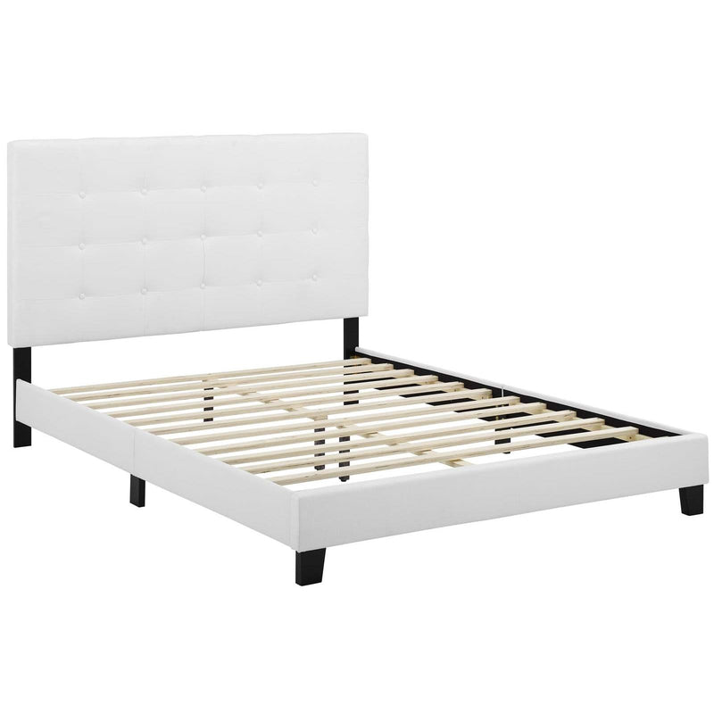 Modway Furniture Melanie Full Upholstered Platform Bed MOD-5878-WHI IMAGE 4