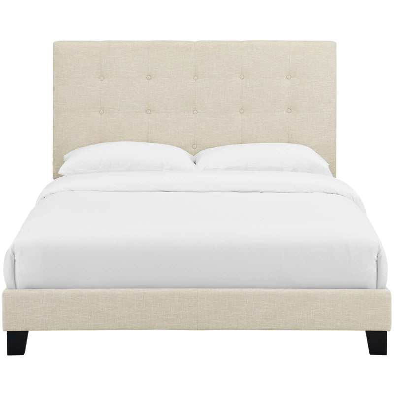 Modway Furniture Melanie Queen Upholstered Platform Bed MOD-5879-BEI IMAGE 1