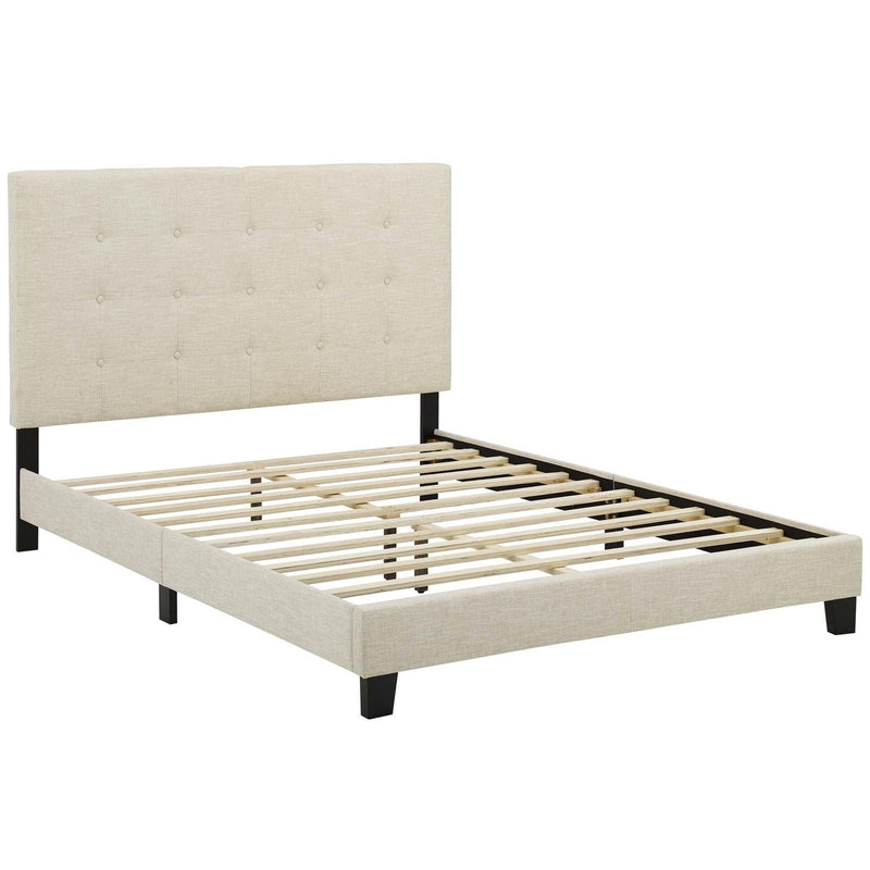 Modway Furniture Melanie Queen Upholstered Platform Bed MOD-5879-BEI IMAGE 4