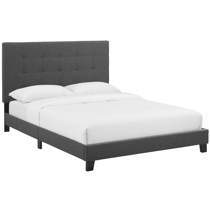 Modway Furniture Melanie Queen Upholstered Platform Bed MOD-5879-GRY IMAGE 2