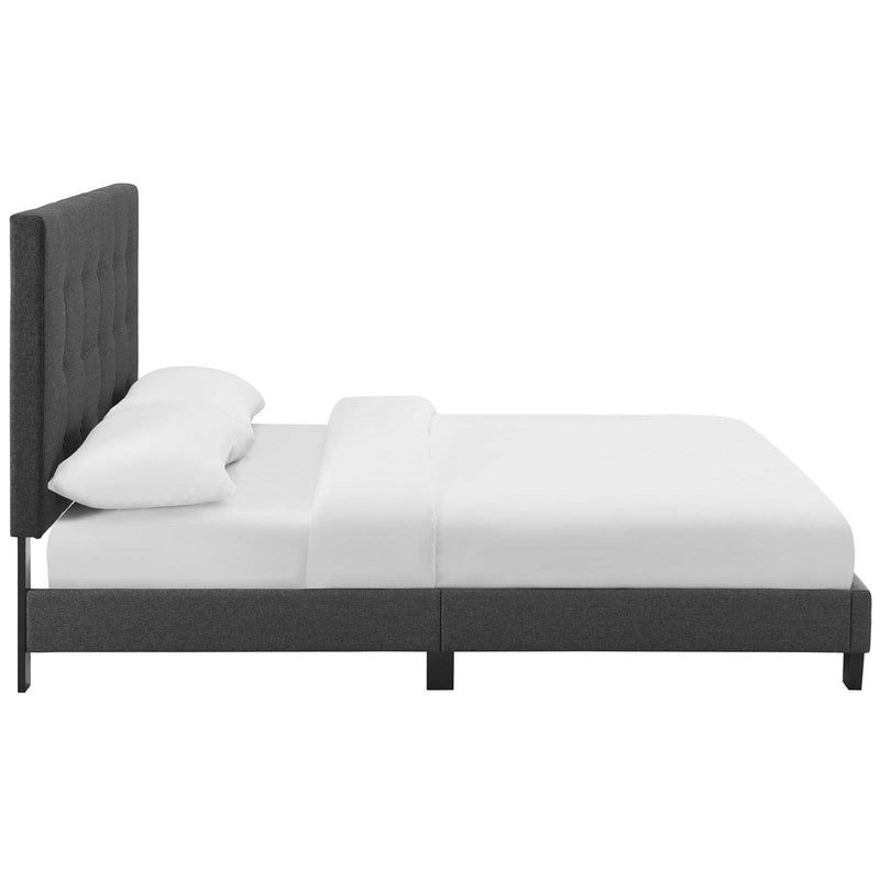 Modway Furniture Melanie Queen Upholstered Platform Bed MOD-5879-GRY IMAGE 3