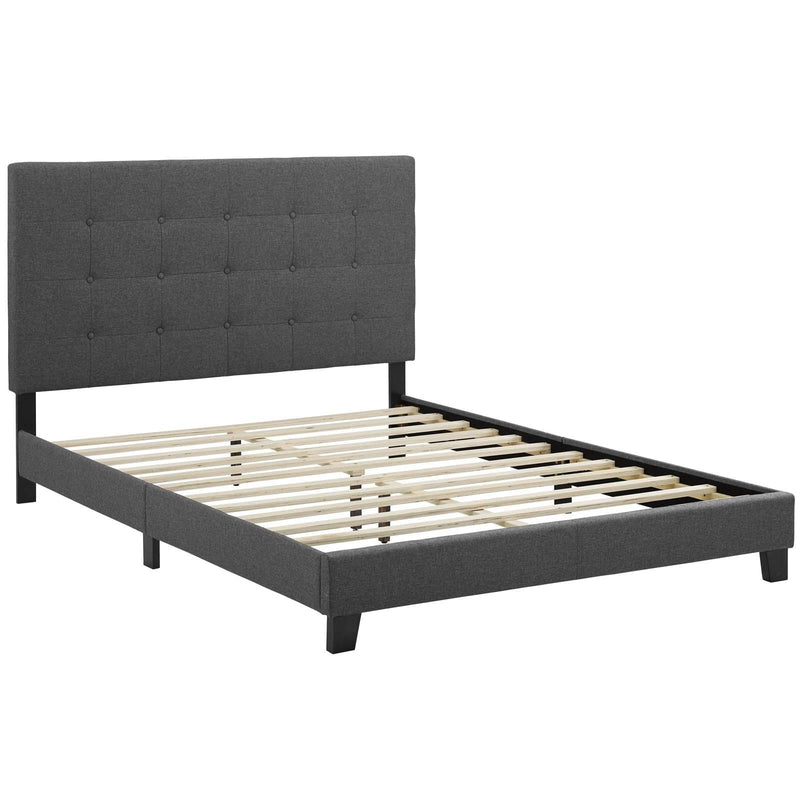 Modway Furniture Melanie Queen Upholstered Platform Bed MOD-5879-GRY IMAGE 4