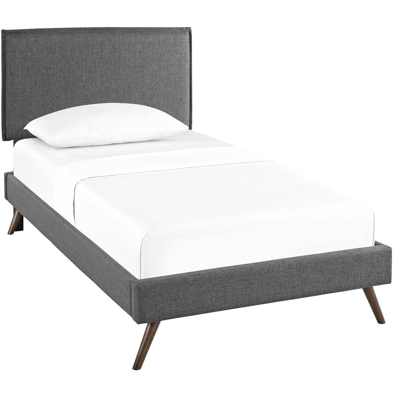 Modway Furniture Amaris Twin Upholstered Platform Bed MOD-5902-GRY IMAGE 2