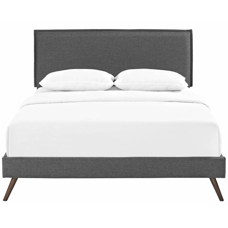 Modway Furniture Amaris Queen Upholstered Platform Bed MOD-5904-GRY IMAGE 1