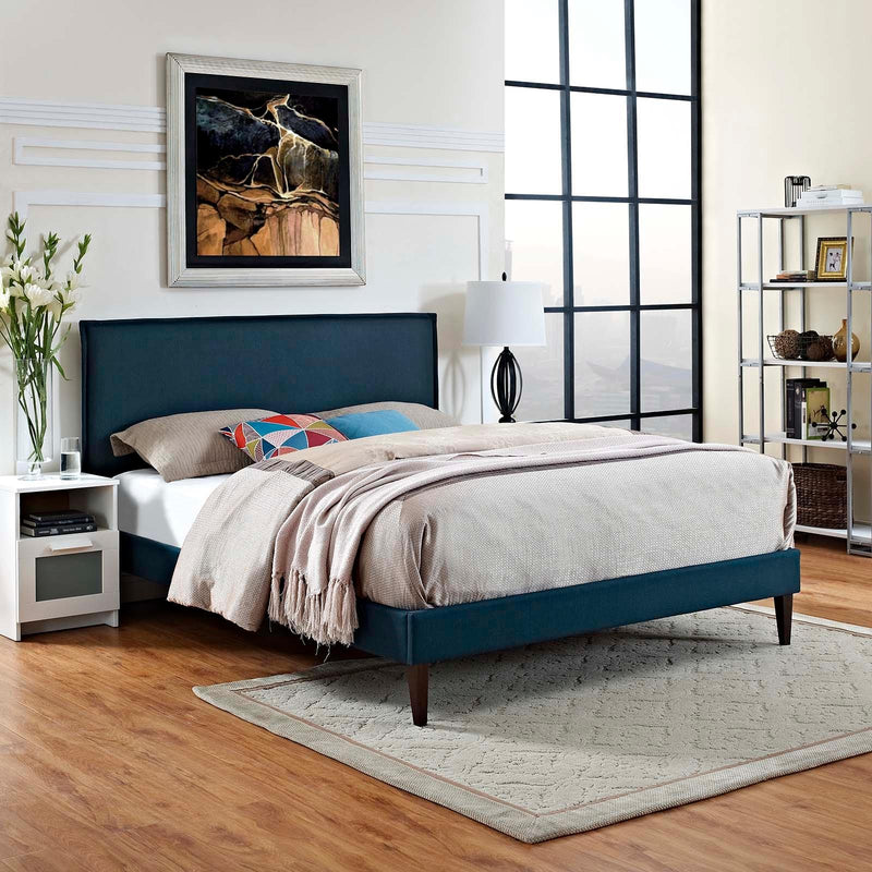 Modway Furniture Amaris Queen Upholstered Platform Bed MOD-5908-AZU IMAGE 5