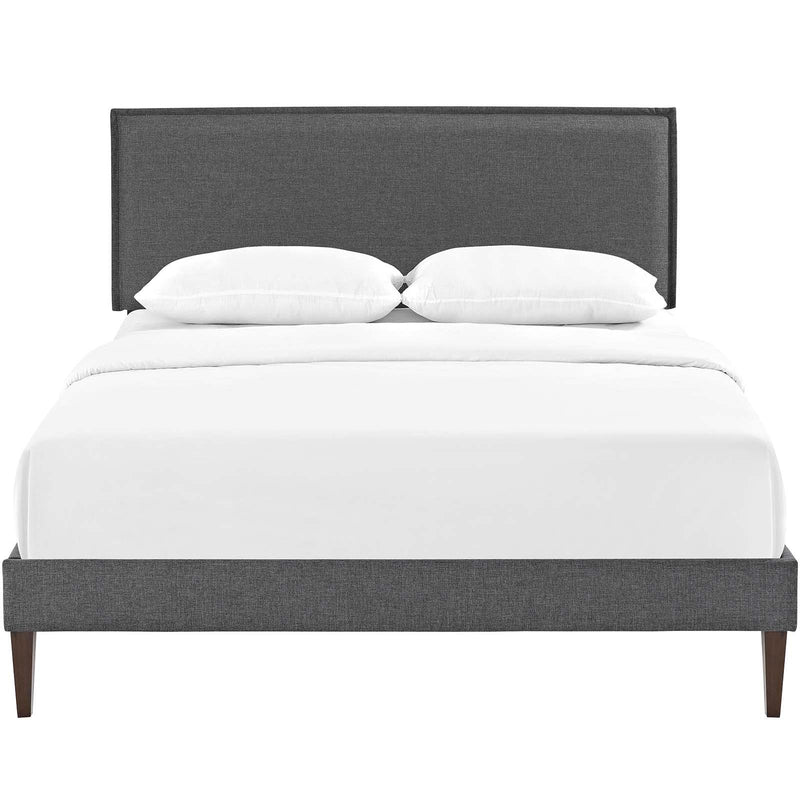 Modway Furniture Amaris Queen Upholstered Platform Bed MOD-5908-GRY IMAGE 1