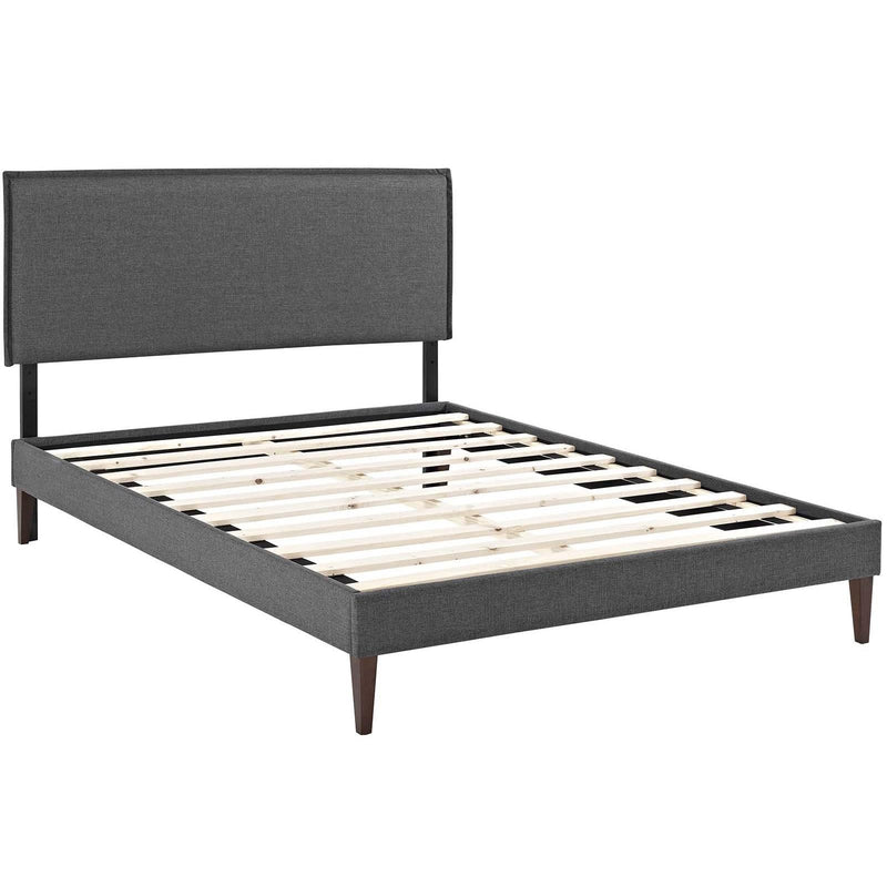 Modway Furniture Amaris Queen Upholstered Platform Bed MOD-5908-GRY IMAGE 4