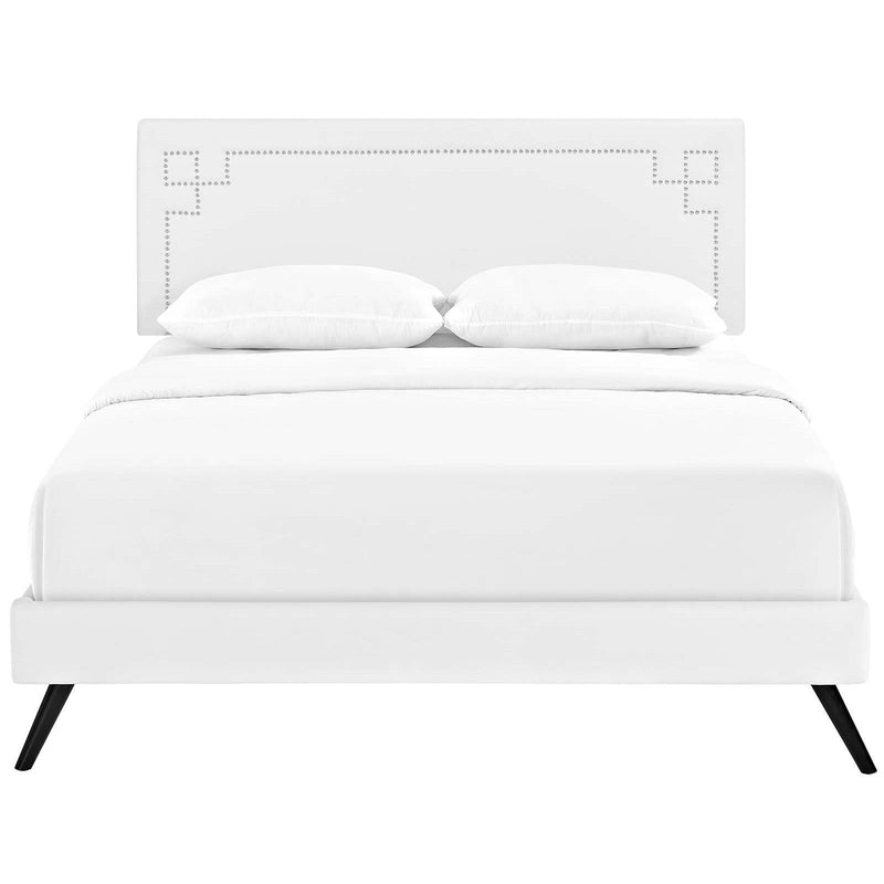 Modway Furniture Ruthie Full Upholstered Platform Bed MOD-5928-WHI IMAGE 1