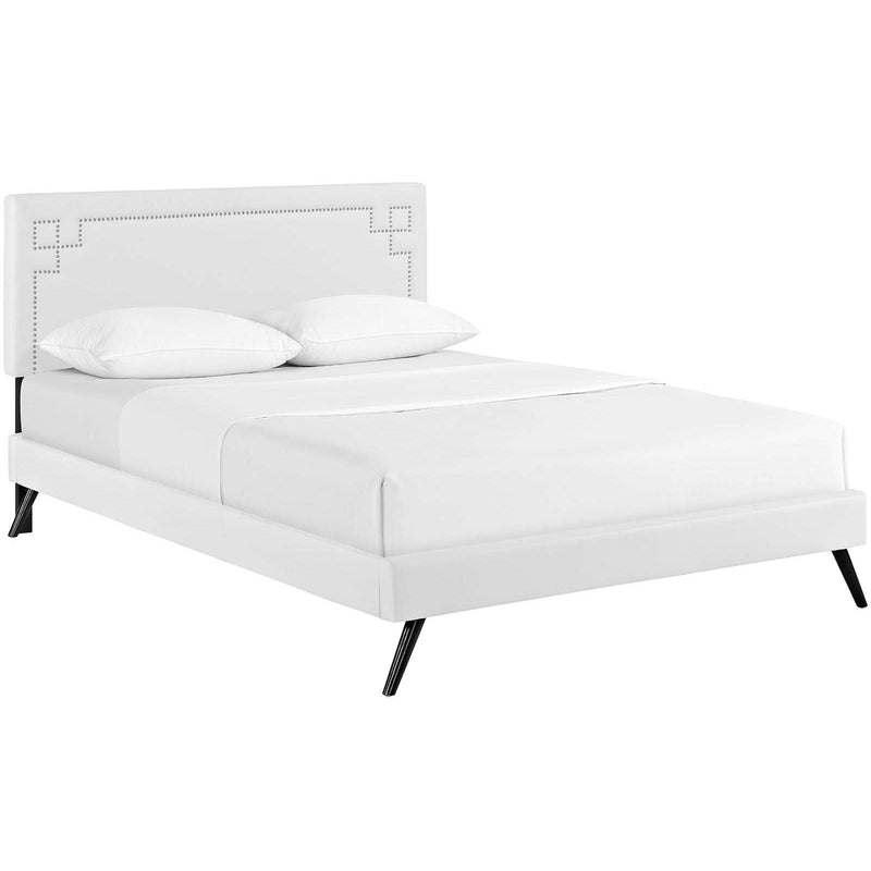 Modway Furniture Ruthie Full Upholstered Platform Bed MOD-5928-WHI IMAGE 2