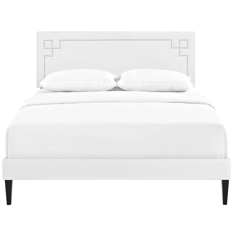 Modway Furniture Ruthie Queen Upholstered Platform Bed MOD-5938-WHI IMAGE 1