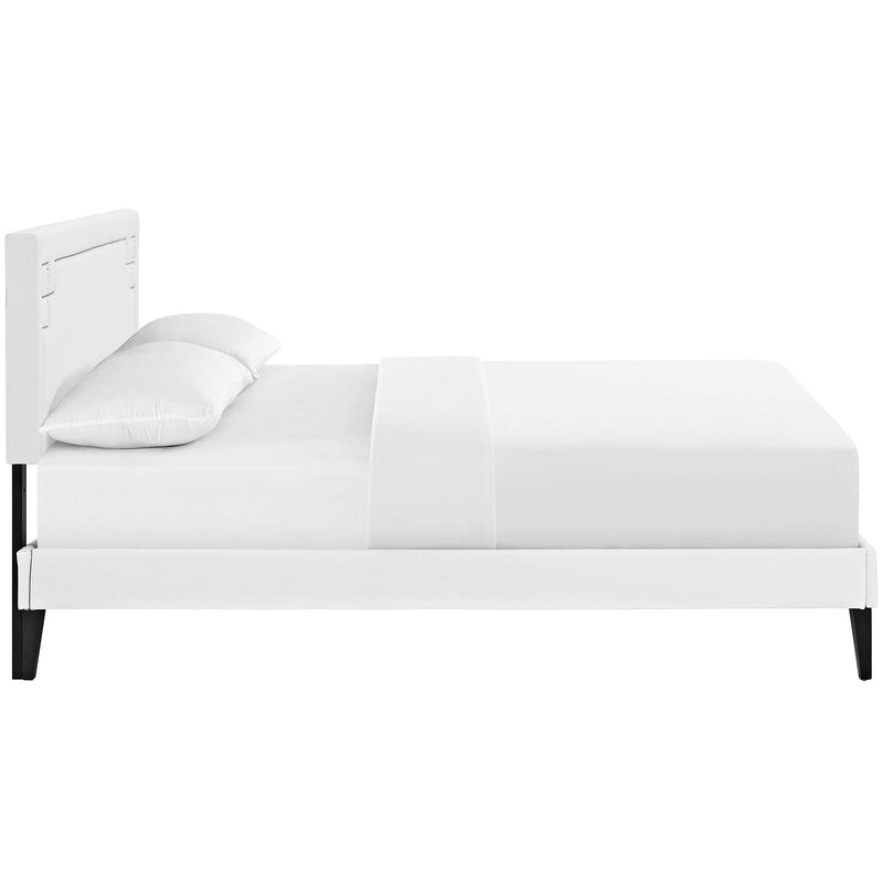 Modway Furniture Ruthie Queen Upholstered Platform Bed MOD-5938-WHI IMAGE 3