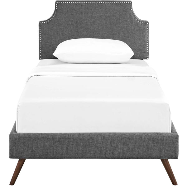 Modway Furniture Corene Twin Upholstered Platform Bed MOD-5943-GRY IMAGE 1