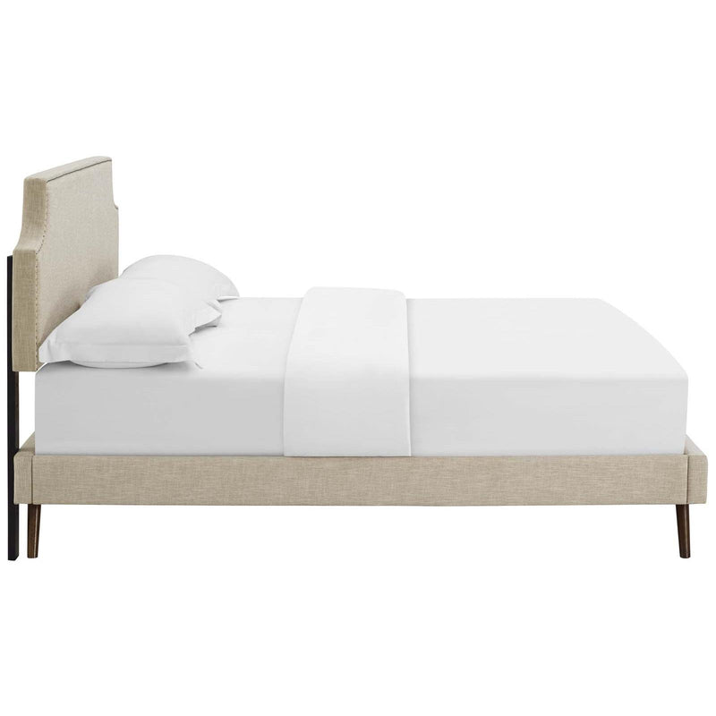 Modway Furniture Corene Queen Upholstered Platform Bed MOD-5947-BEI IMAGE 3