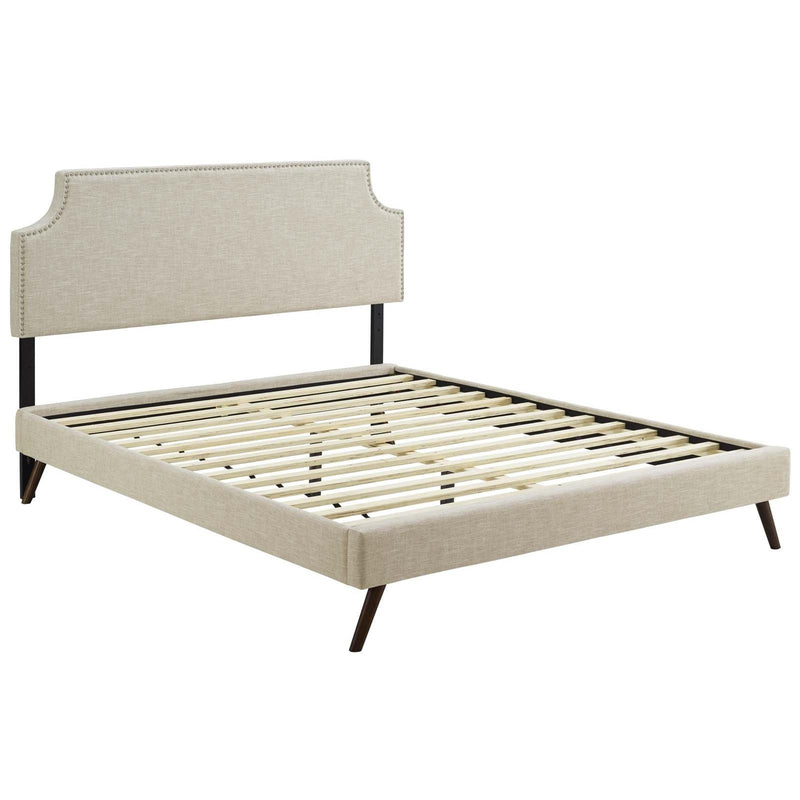 Modway Furniture Corene Queen Upholstered Platform Bed MOD-5947-BEI IMAGE 4