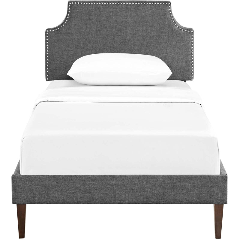 Modway Furniture Corene Twin Upholstered Platform Bed MOD-5951-GRY IMAGE 1