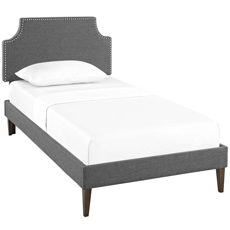 Modway Furniture Corene Twin Upholstered Platform Bed MOD-5951-GRY IMAGE 2