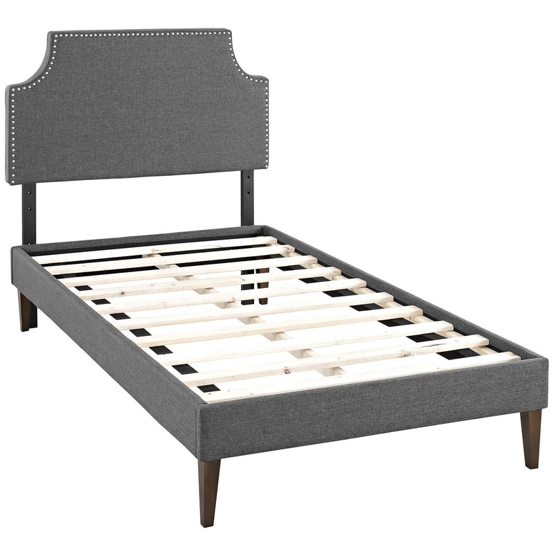 Modway Furniture Corene Twin Upholstered Platform Bed MOD-5951-GRY IMAGE 4