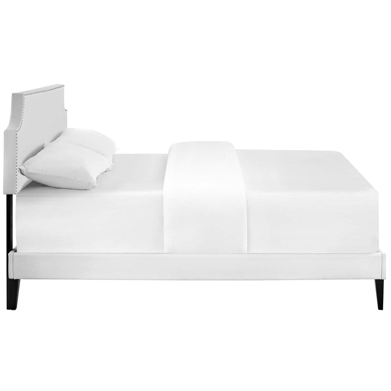 Modway Furniture Corene Queen Upholstered Platform Bed MOD-5954-WHI IMAGE 3