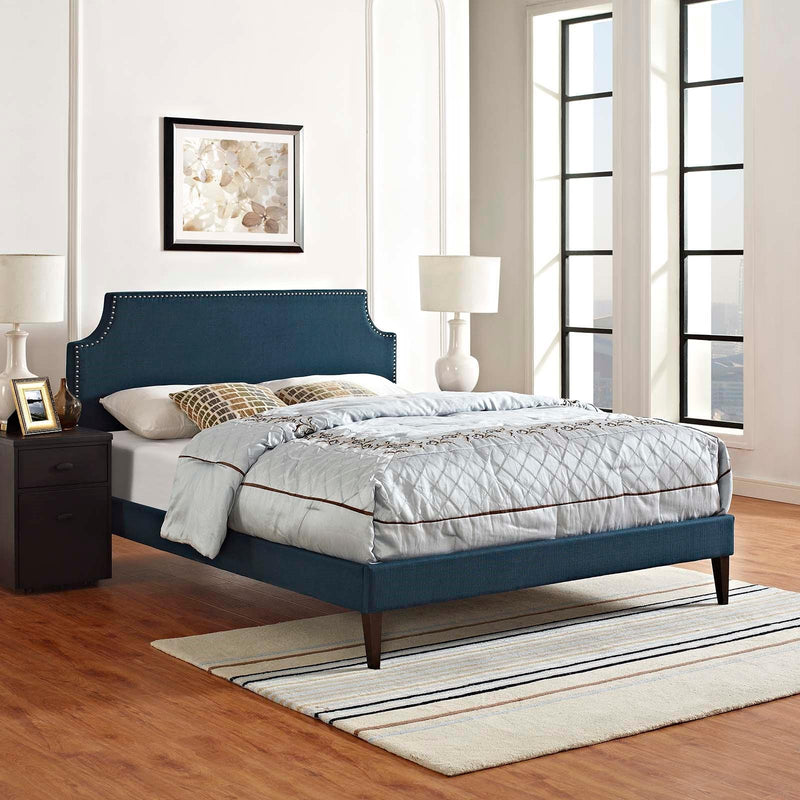 Modway Furniture Corene Queen Upholstered Platform Bed MOD-5955-AZU IMAGE 5