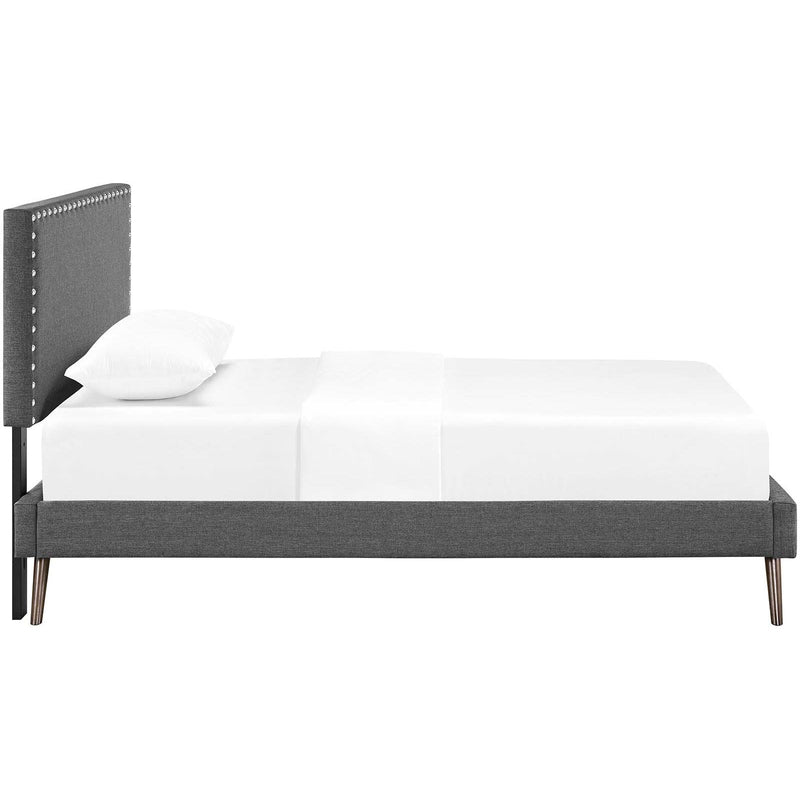 Modway Furniture Macie Twin Upholstered Platform Bed MOD-5959-GRY IMAGE 3