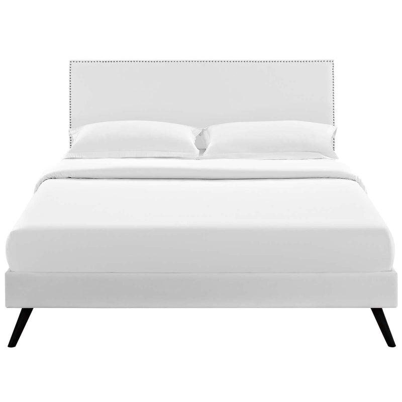 Modway Furniture Macie Full Upholstered Platform Bed MOD-5960-WHI IMAGE 1