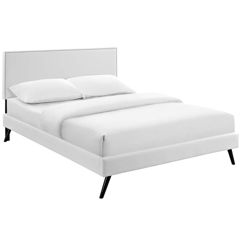 Modway Furniture Macie Full Upholstered Platform Bed MOD-5960-WHI IMAGE 2