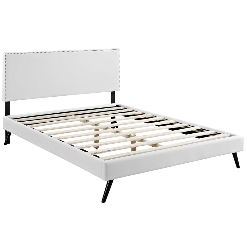 Modway Furniture Macie Full Upholstered Platform Bed MOD-5960-WHI IMAGE 4