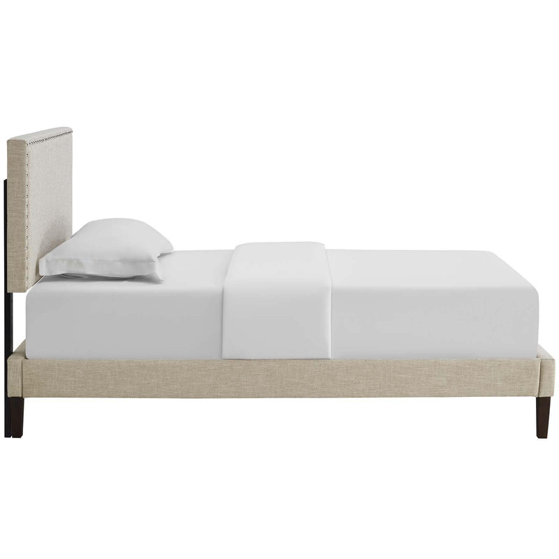 Modway Furniture Macie Twin Upholstered Platform Bed MOD-5967-BEI IMAGE 3