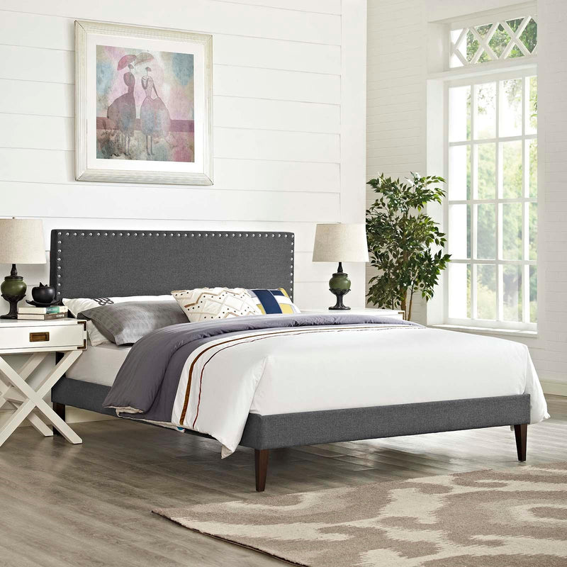 Modway Furniture Macie Full Upholstered Platform Bed MOD-5969-GRY IMAGE 5