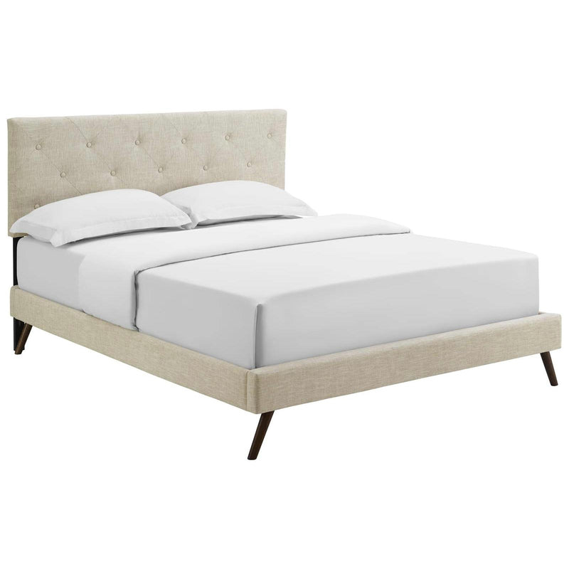 Modway Furniture Tarah King Upholstered Platform Bed MOD-5981-BEI IMAGE 2