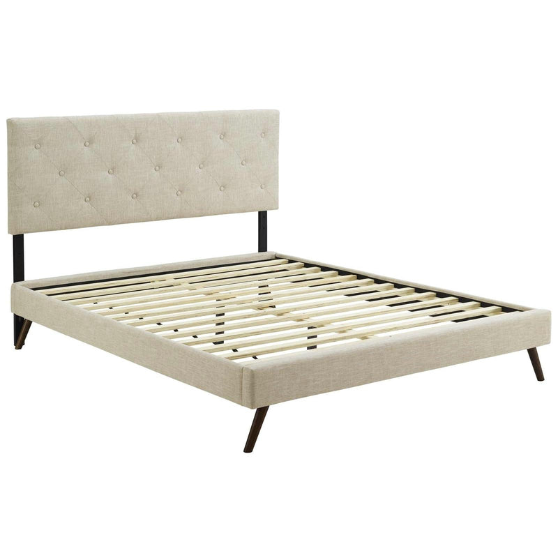 Modway Furniture Tarah King Upholstered Platform Bed MOD-5981-BEI IMAGE 4