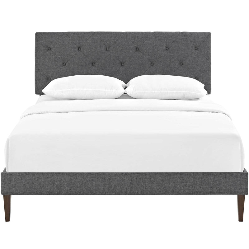 Modway Furniture Tarah Queen Upholstered Platform Bed MOD-5987-GRY IMAGE 1