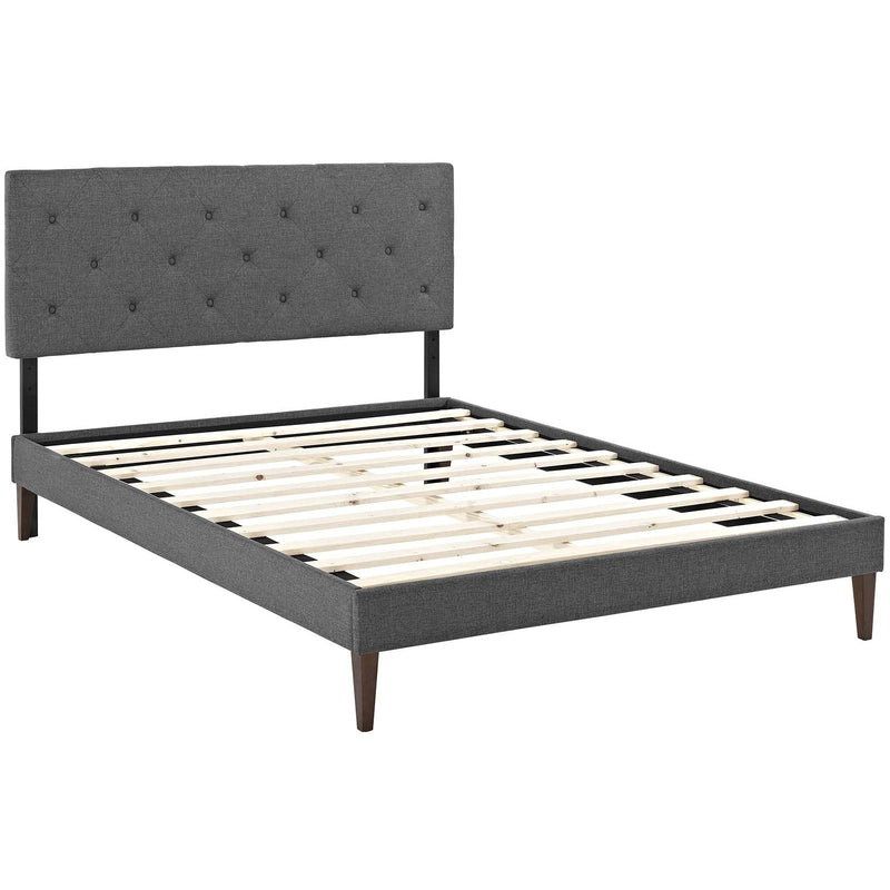 Modway Furniture Tarah Queen Upholstered Platform Bed MOD-5987-GRY IMAGE 4