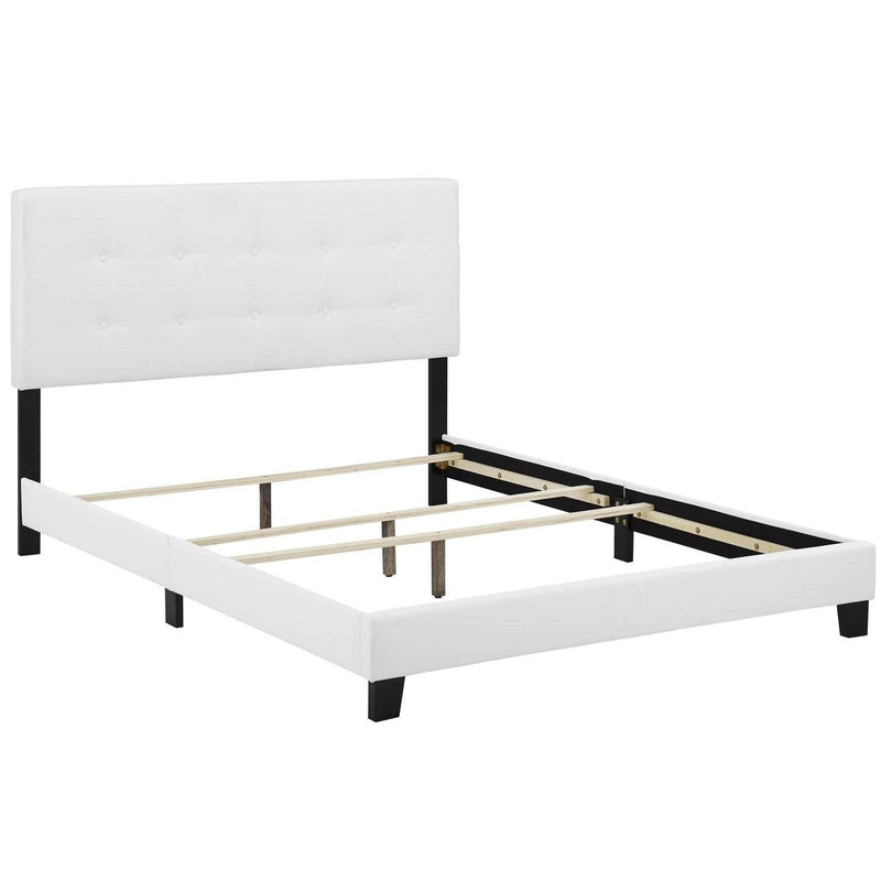 Modway Furniture Amira Twin Upholstered Platform Bed MOD-5999-WHI IMAGE 4