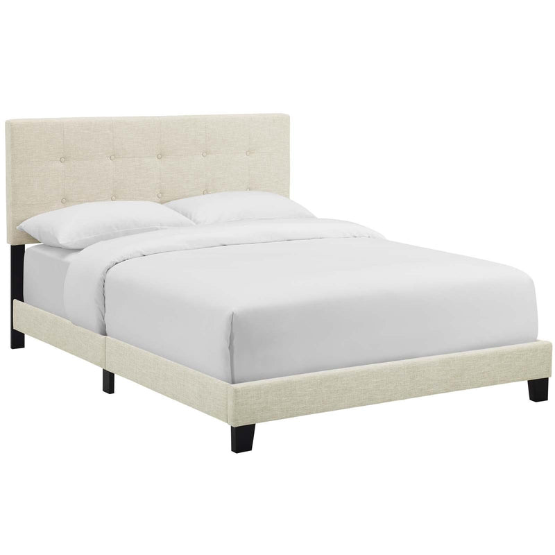 Modway Furniture Amira Queen Upholstered Platform Bed MOD-6001-BEI IMAGE 2