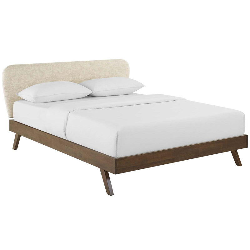 Modway Furniture Gianna Queen Upholstered Platform Bed MOD-6004-BEI IMAGE 2