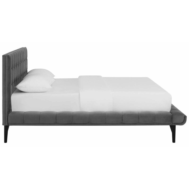 Modway Furniture Julia Queen Upholstered Platform Bed MOD-6008-GRY IMAGE 3