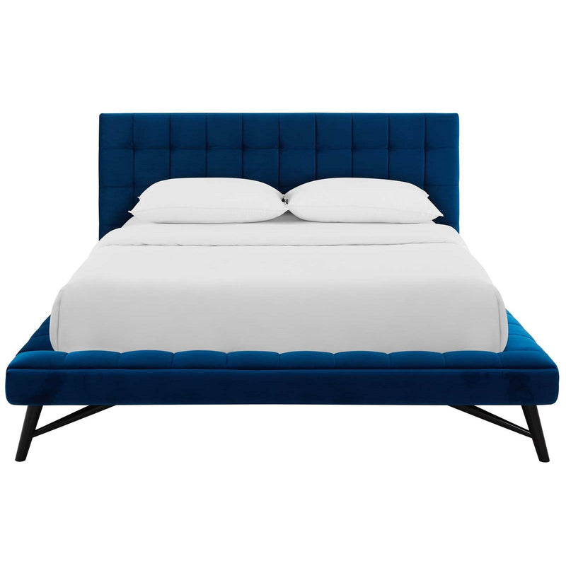 Modway Furniture Julia Queen Upholstered Platform Bed MOD-6008-NAV IMAGE 1