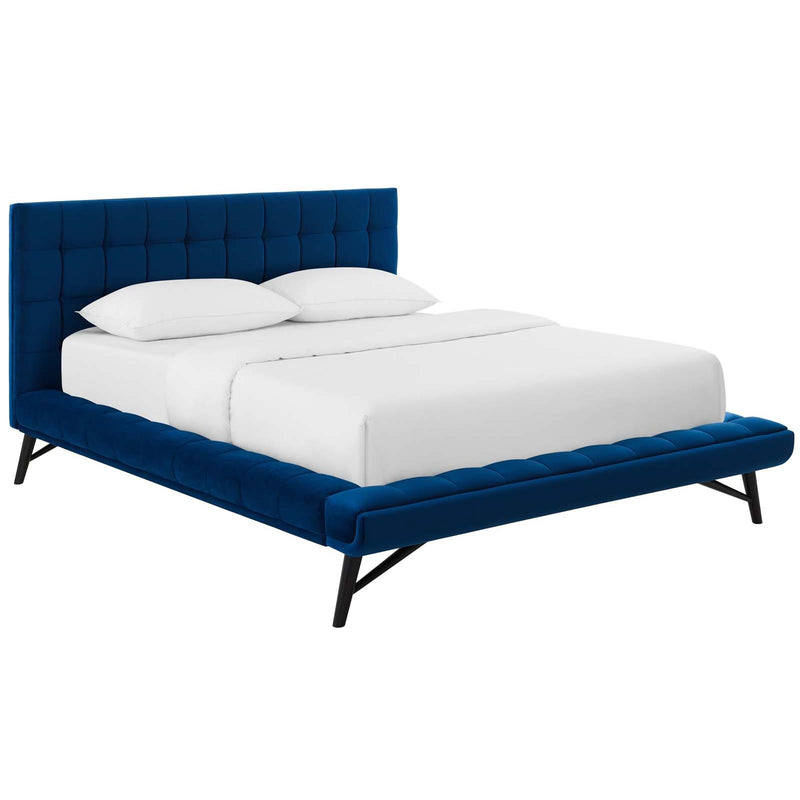 Modway Furniture Julia Queen Upholstered Platform Bed MOD-6008-NAV IMAGE 2