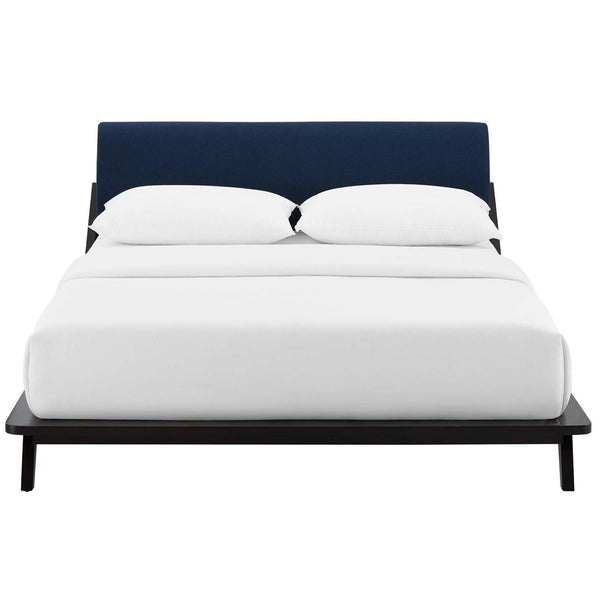 Modway Furniture Luella Queen Upholstered Platform Bed MOD-6047-CAP-BLU IMAGE 1