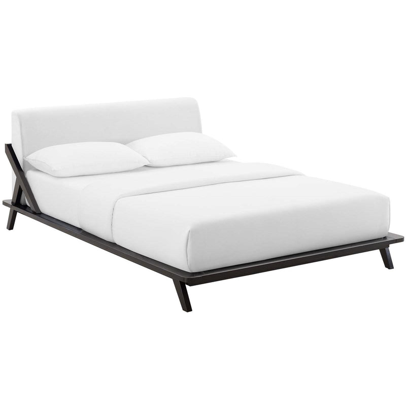 Modway Furniture Luella Queen Upholstered Platform Bed MOD-6047-CAP-WHI IMAGE 2