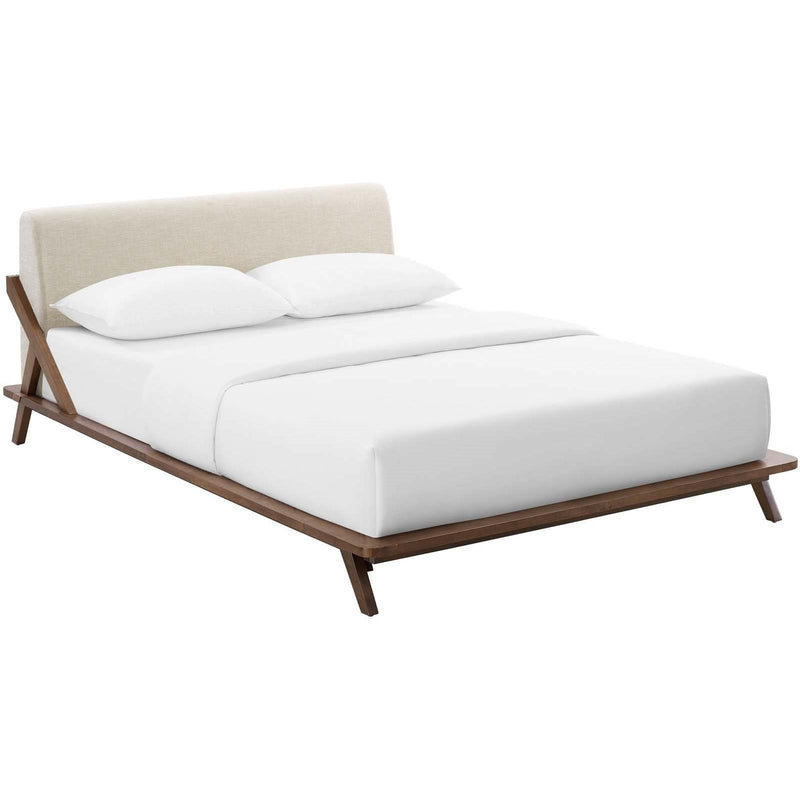 Modway Furniture Luella Queen Upholstered Platform Bed MOD-6047-WAL-BEI IMAGE 2