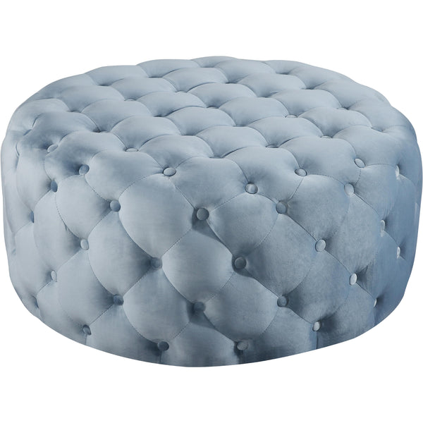 Meridian Addison Fabric Ottoman 122SkyBlu IMAGE 1