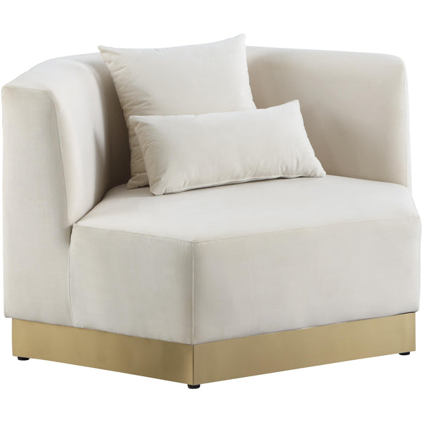 Meridian Marquis Stationary Fabric Chair 600Cream-C IMAGE 1