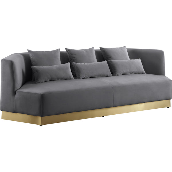 Meridian Marquis Stationary Fabric Sofa 600Grey-S IMAGE 1