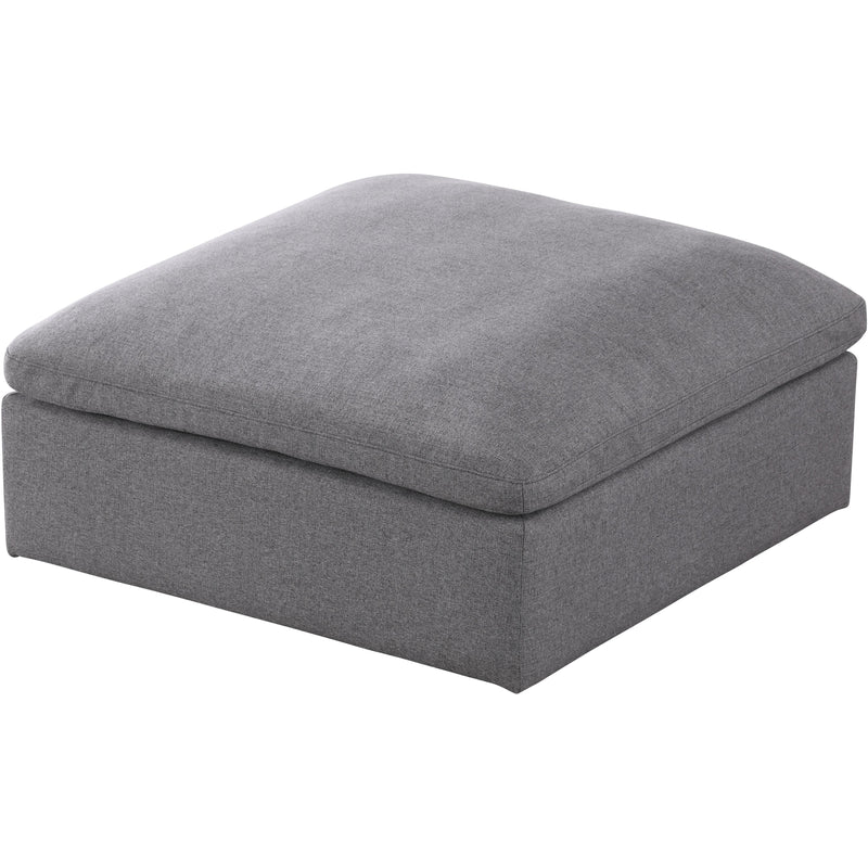 Meridian Serene Fabric Ottoman 601Grey-Ott IMAGE 1