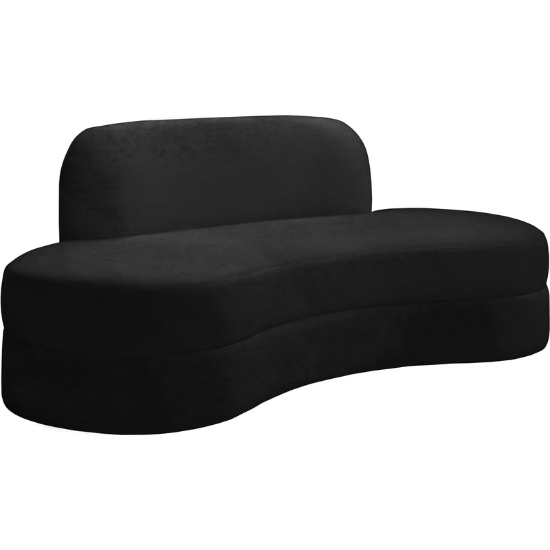 Meridian Mitzy Stationary Fabric Sofa 606Black-S IMAGE 1