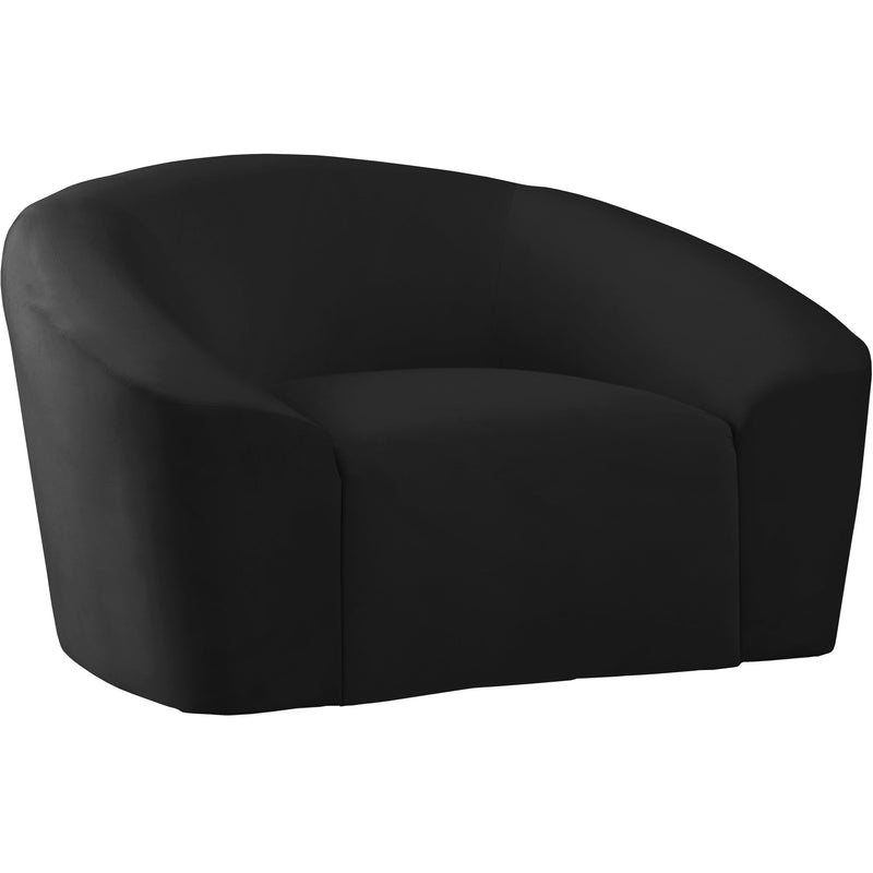 Meridian Riley Stationary Fabric Chair 610Black-C IMAGE 1