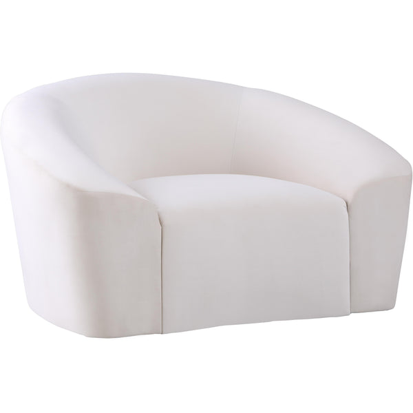 Meridian Riley Stationary Fabric Chair 610Cream-C IMAGE 1